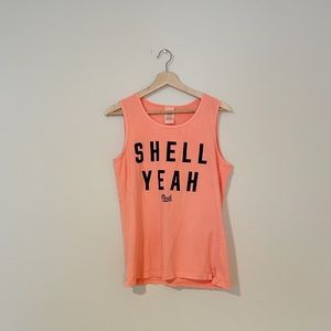 Victoria’s Secret Pink • Orange “Shell Yeah” Tank